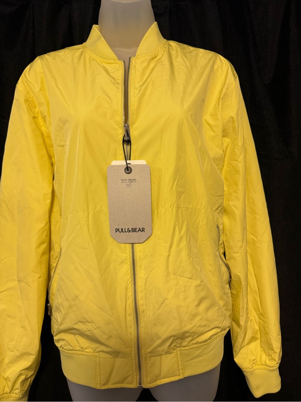 Pull&Bear Bright Yellow Bomber Jacket